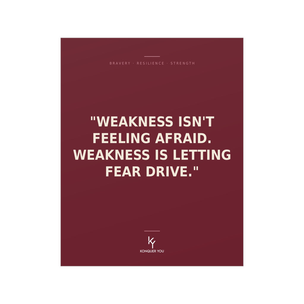 Konquer You | Strength Quote Poster | Motivational Typography Poster