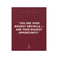 Konquer You | Motivational Quote Poster | You Are Your Biggest Obstacle — Inspirational Wall Art