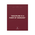 Konquer You | Discipline Is a Form of Worship Poster | Motivational Wall Art