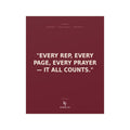 Konquer You | Every Rep. Every Page. Every Prayer. poster | Motivational Quote Poster